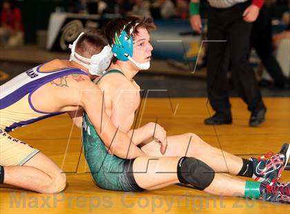 Thumbnail 3 in NYSPHSAA Championships (Division 1 Finals 99-138 lbs) photogallery.