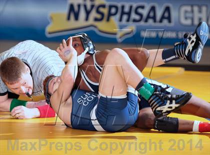 Thumbnail 2 in NYSPHSAA Championships (Division 1 Finals 99-138 lbs) photogallery.