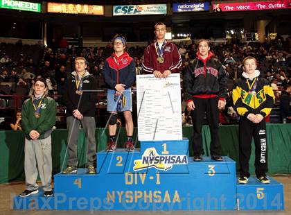 Thumbnail 2 in NYSPHSAA Championships (Division 1 Finals 99-138 lbs) photogallery.