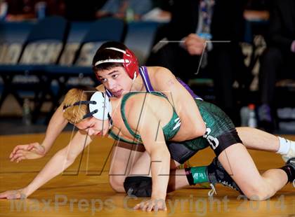 Thumbnail 3 in NYSPHSAA Championships (Division 1 Finals 99-138 lbs) photogallery.