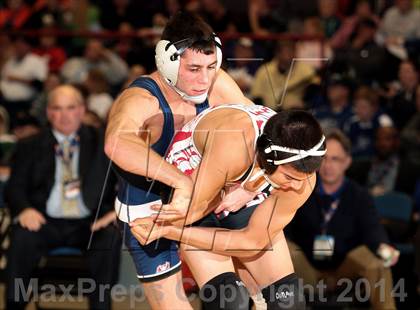 Thumbnail 1 in NYSPHSAA Championships (Division 1 Finals 99-138 lbs) photogallery.