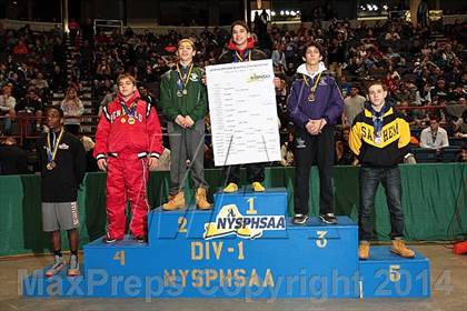 Thumbnail 1 in NYSPHSAA Championships (Division 1 Finals 99-138 lbs) photogallery.