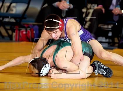 Thumbnail 1 in NYSPHSAA Championships (Division 1 Finals 99-138 lbs) photogallery.