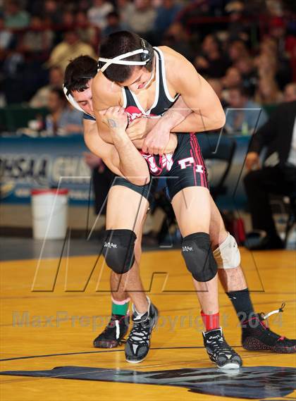 Thumbnail 3 in NYSPHSAA Championships (Division 1 Finals 99-138 lbs) photogallery.