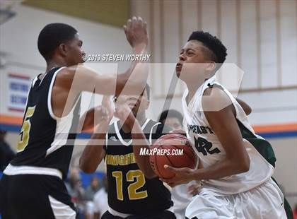 Thumbnail 3 in Knightdale vs Southeast Raleigh (Athens Drive JV Holiday Tournament) photogallery.