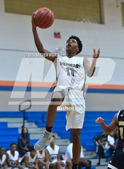 Thumbnail 2 in Knightdale vs Southeast Raleigh (Athens Drive JV Holiday Tournament) photogallery.