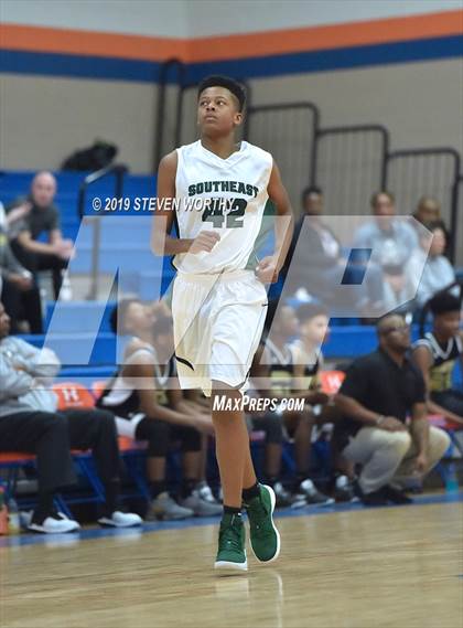 Thumbnail 1 in Knightdale vs Southeast Raleigh (Athens Drive JV Holiday Tournament) photogallery.