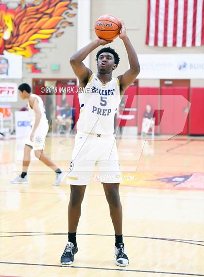 Thumbnail 2 in Guyer vs. Hillcrest Prep (Hoophall West Tournament)  photogallery.