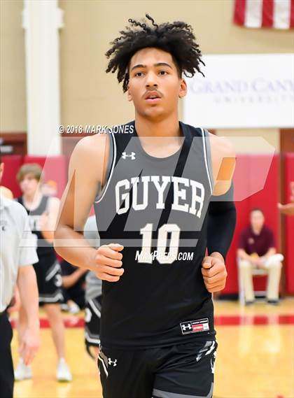 Thumbnail 2 in Guyer vs. Hillcrest Prep (Hoophall West Tournament)  photogallery.