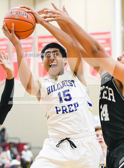 Thumbnail 3 in Guyer vs. Hillcrest Prep (Hoophall West Tournament)  photogallery.