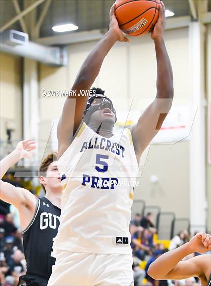 Thumbnail 1 in Guyer vs. Hillcrest Prep (Hoophall West Tournament)  photogallery.