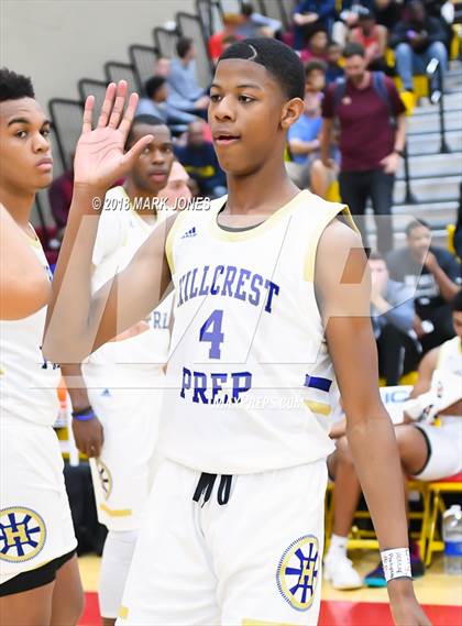 Thumbnail 2 in Guyer vs. Hillcrest Prep (Hoophall West Tournament)  photogallery.