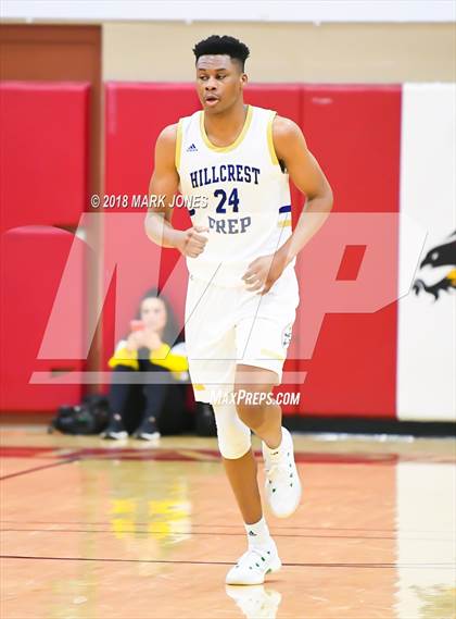 Thumbnail 2 in Guyer vs. Hillcrest Prep (Hoophall West Tournament)  photogallery.