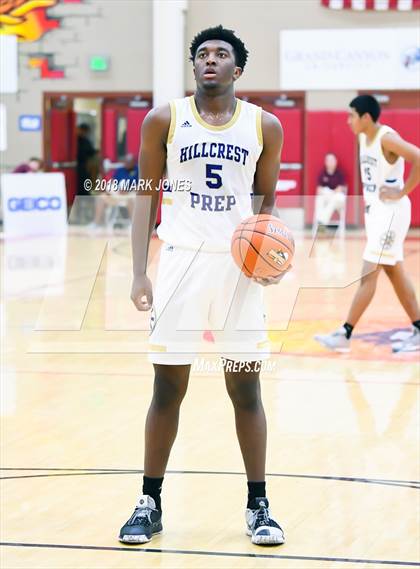 Thumbnail 1 in Guyer vs. Hillcrest Prep (Hoophall West Tournament)  photogallery.