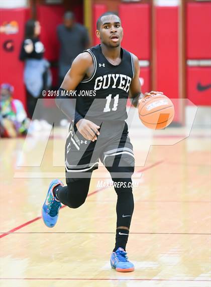 Thumbnail 2 in Guyer vs. Hillcrest Prep (Hoophall West Tournament)  photogallery.