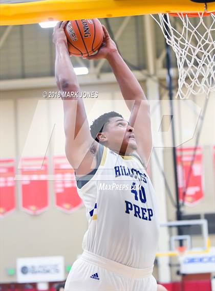 Thumbnail 1 in Guyer vs. Hillcrest Prep (Hoophall West Tournament)  photogallery.