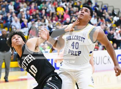 Thumbnail 1 in Guyer vs. Hillcrest Prep (Hoophall West Tournament)  photogallery.
