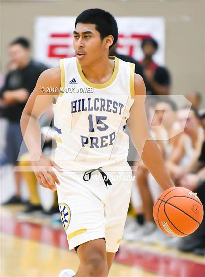 Thumbnail 3 in Guyer vs. Hillcrest Prep (Hoophall West Tournament)  photogallery.