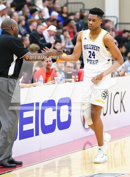 Thumbnail 3 in Guyer vs. Hillcrest Prep (Hoophall West Tournament)  photogallery.