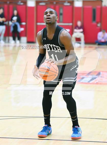 Thumbnail 2 in Guyer vs. Hillcrest Prep (Hoophall West Tournament)  photogallery.
