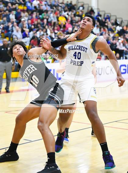 Thumbnail 2 in Guyer vs. Hillcrest Prep (Hoophall West Tournament)  photogallery.