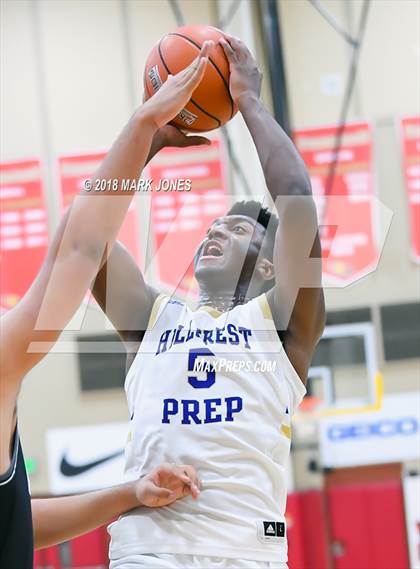 Thumbnail 3 in Guyer vs. Hillcrest Prep (Hoophall West Tournament)  photogallery.