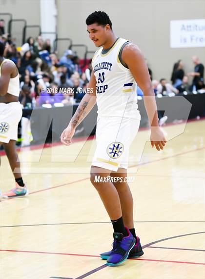 Thumbnail 2 in Guyer vs. Hillcrest Prep (Hoophall West Tournament)  photogallery.