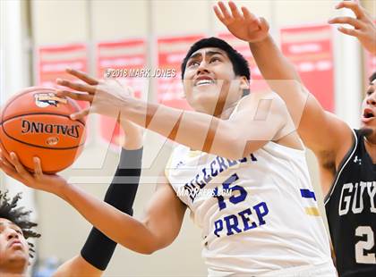 Thumbnail 1 in Guyer vs. Hillcrest Prep (Hoophall West Tournament)  photogallery.