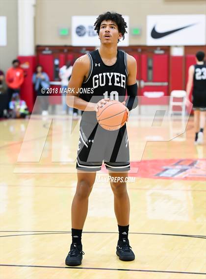 Thumbnail 1 in Guyer vs. Hillcrest Prep (Hoophall West Tournament)  photogallery.