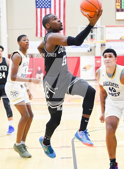 Thumbnail 2 in Guyer vs. Hillcrest Prep (Hoophall West Tournament)  photogallery.