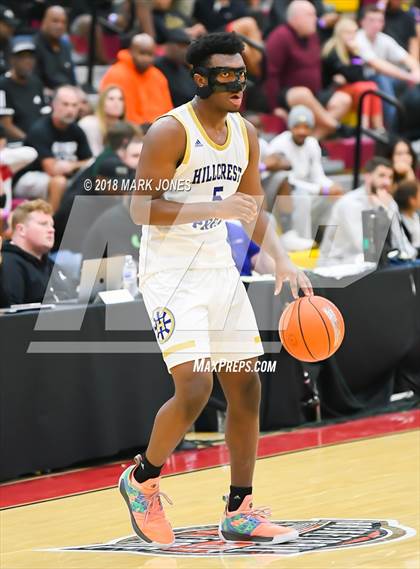 Thumbnail 2 in Guyer vs. Hillcrest Prep (Hoophall West Tournament)  photogallery.