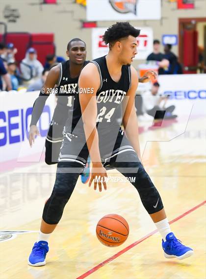 Thumbnail 1 in Guyer vs. Hillcrest Prep (Hoophall West Tournament)  photogallery.