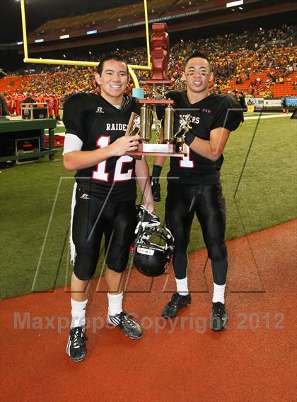 Thumbnail 1 in Lahainaluna vs. 'Iolani (HHSAA D2 Final) photogallery.