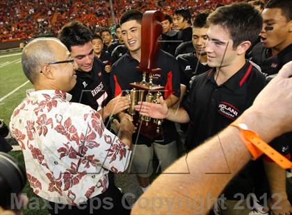 Thumbnail 3 in Lahainaluna vs. 'Iolani (HHSAA D2 Final) photogallery.