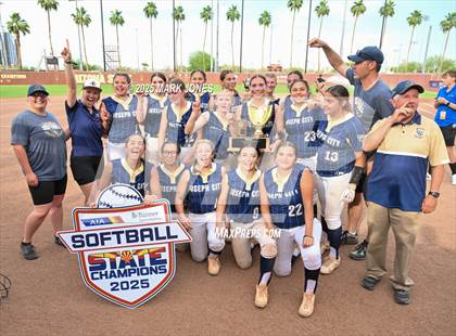 Thumbnail 1 in St. David vs. Joseph City (AIA 1A Final - Awards) photogallery.