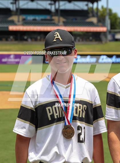 Thumbnail 2 in Fayetteville vs. Abbott (UIL 1A Baseball Semifinal Medal Ceremony) photogallery.