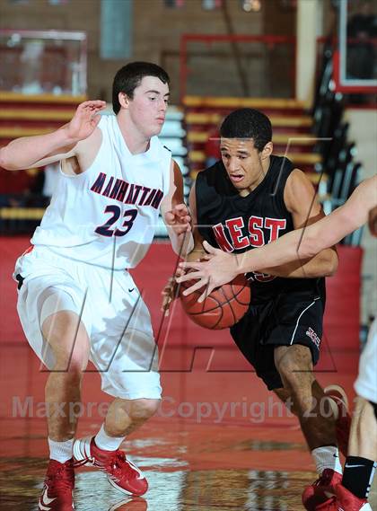 Thumbnail 1 in Manhattan vs. Blue Valley West (McPherson Invitational 1st Round) photogallery.