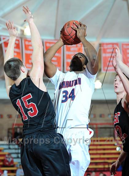 Thumbnail 2 in Manhattan vs. Blue Valley West (McPherson Invitational 1st Round) photogallery.