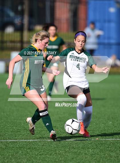 Thumbnail 2 in Northwest Catholic vs. Holy Cross (CIAC Class S Final) photogallery.