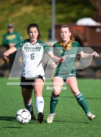 Thumbnail 2 in Northwest Catholic vs. Holy Cross (CIAC Class S Final) photogallery.