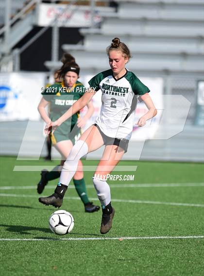 Thumbnail 2 in Northwest Catholic vs. Holy Cross (CIAC Class S Final) photogallery.