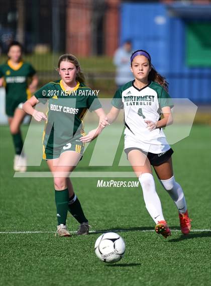 Thumbnail 2 in Northwest Catholic vs. Holy Cross (CIAC Class S Final) photogallery.