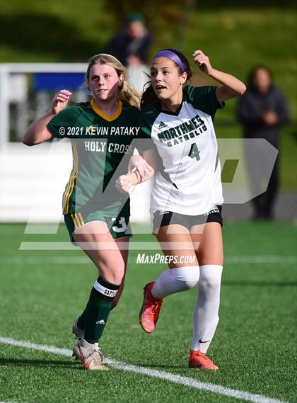 Thumbnail 3 in Northwest Catholic vs. Holy Cross (CIAC Class S Final) photogallery.