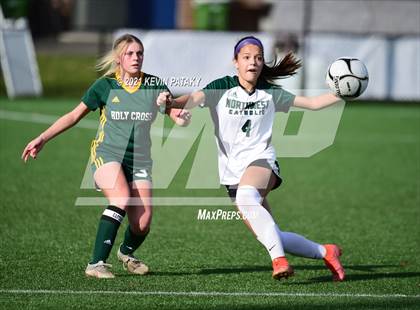 Thumbnail 1 in Northwest Catholic vs. Holy Cross (CIAC Class S Final) photogallery.
