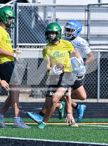 Thumbnail 1 in Cardinal Gibbons vs Piedmont (Montgomery Central 2nd Annual 7 on 7 Air Raid Classic) photogallery.
