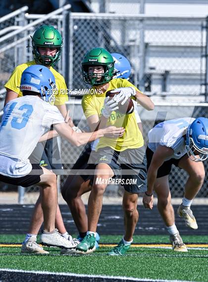 Thumbnail 2 in Cardinal Gibbons vs Piedmont (Montgomery Central 2nd Annual 7 on 7 Air Raid Classic) photogallery.