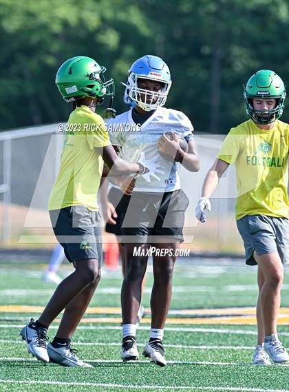 Thumbnail 3 in Cardinal Gibbons vs Piedmont (Montgomery Central 2nd Annual 7 on 7 Air Raid Classic) photogallery.