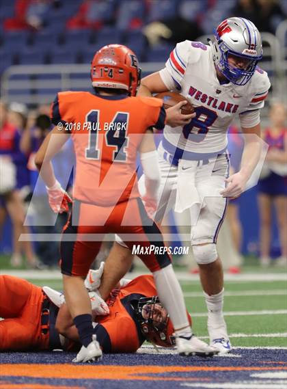 Thumbnail 2 in Westlake vs SA Brandeis (UIL 6A Quarterfinal Playoff)  photogallery.