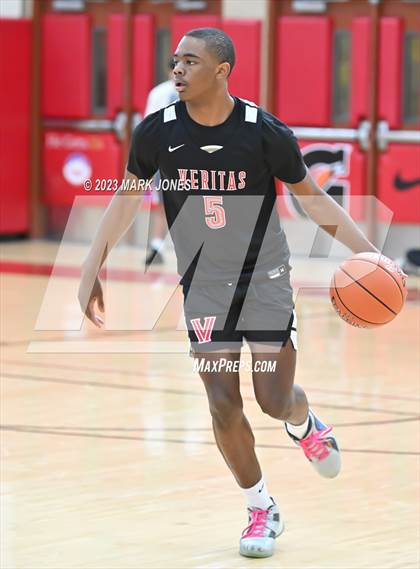 Thumbnail 1 in Veritas Academy vs. AZ Compass Prep (Hoophall West Invitational)  photogallery.