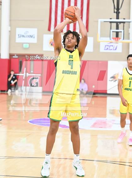 Thumbnail 1 in Veritas Academy vs. AZ Compass Prep (Hoophall West Invitational)  photogallery.